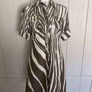 Antonio Melani Zebra Stipe Dress